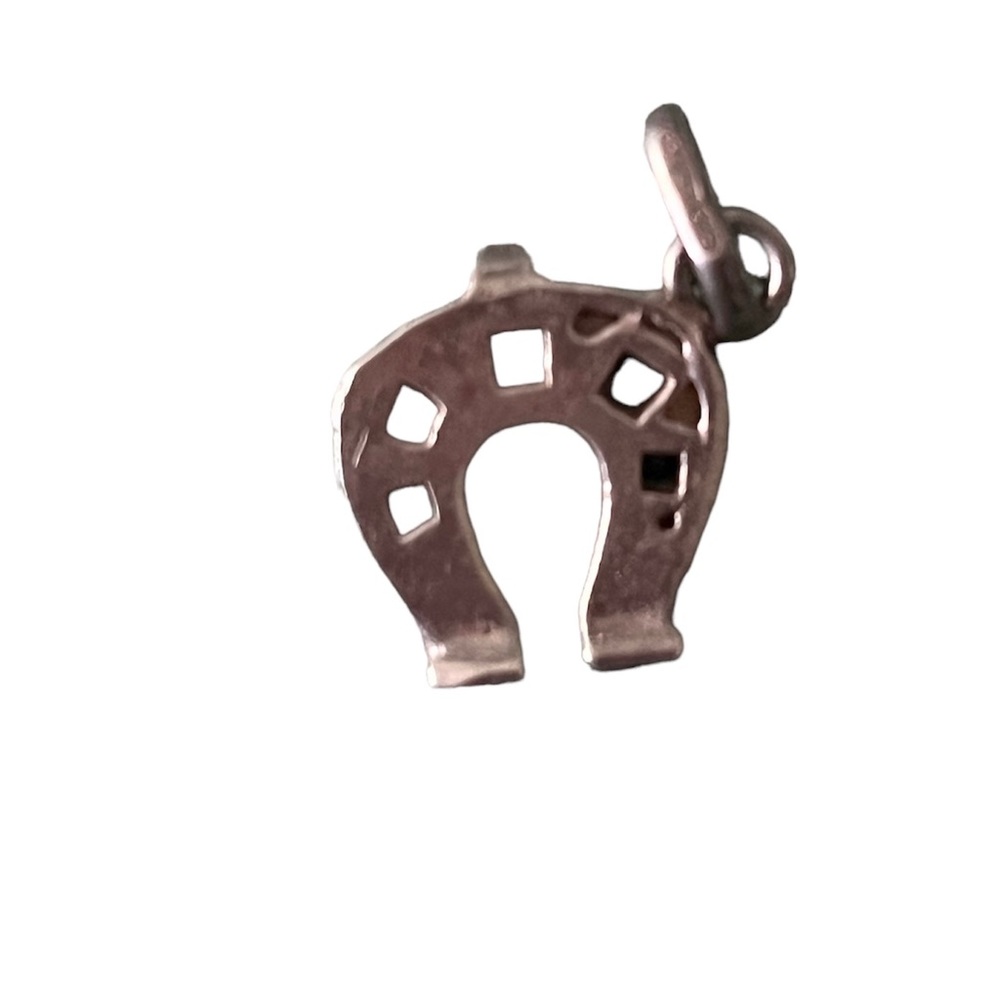 Vintage silver lucky  horseshoe charm